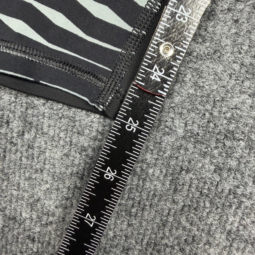 Athleta Womens Black White Abstract Print Mesh Pocket Athletic Leggings Size S - Picture 6 of 7